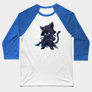 Dark Rogue Cat Hero Baseball T-Shirt